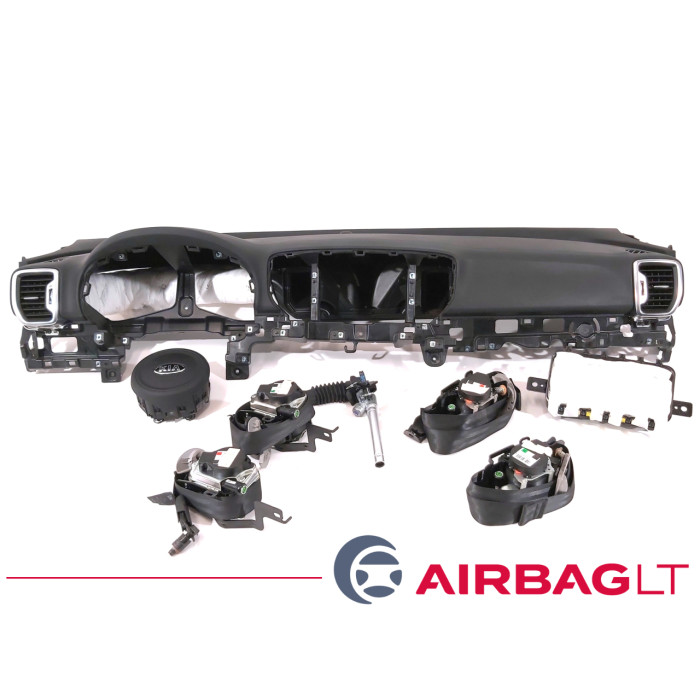 KIA SPORTAGE (QL, QLE) Panelė, saugos diržų, vairo, keleivio oro pagalvių komplektas
